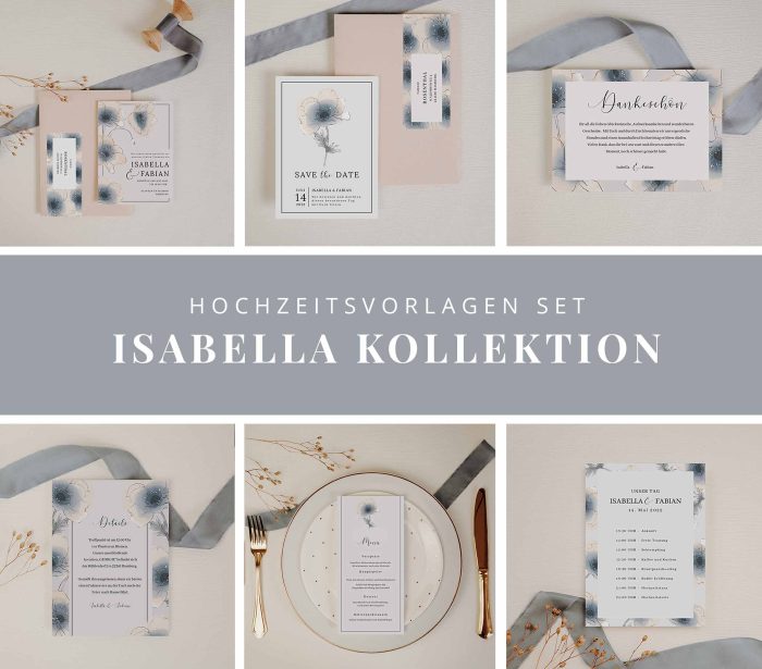 Isabella – DIY Einladungsset mit Anemonen