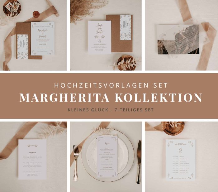 Margherita – DIY Einladungsset – Kleines Glück