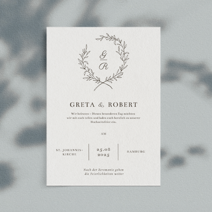 Hochzeitseinladung Vorlage – Greta
